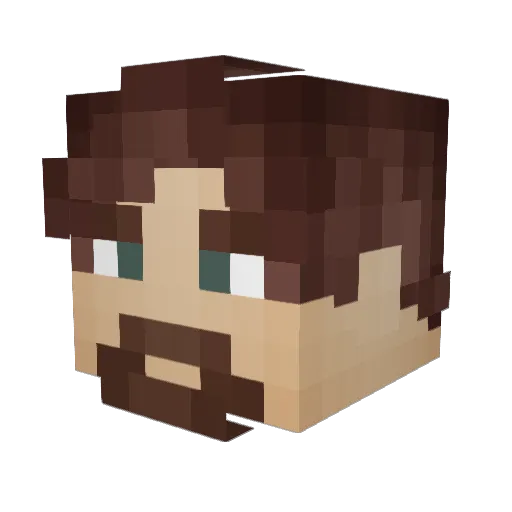 DoSari91 Minecraft avatar head, 3D render