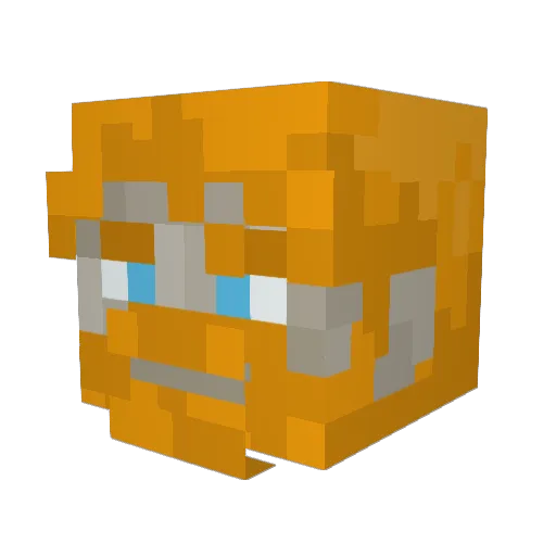 DoSeteKnuser Minecraft avatar head, 3D render