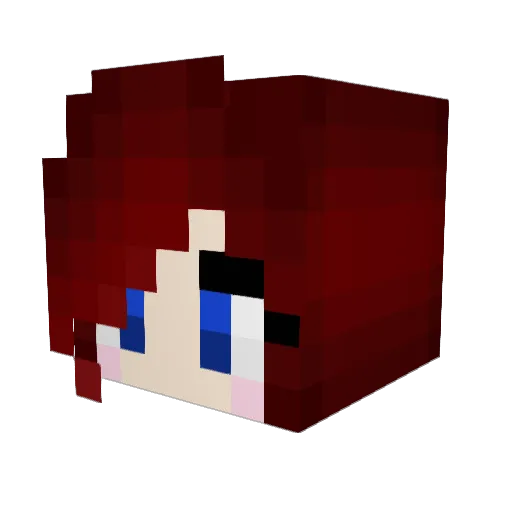DoSheGotABaddy Minecraft avatar head, 3D render
