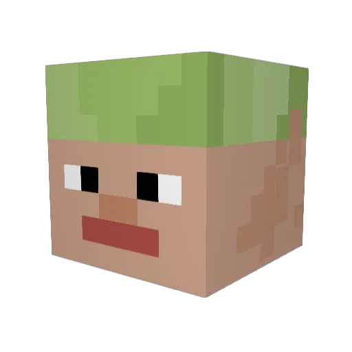 DoSjKe Minecraft avatar head, 3D render