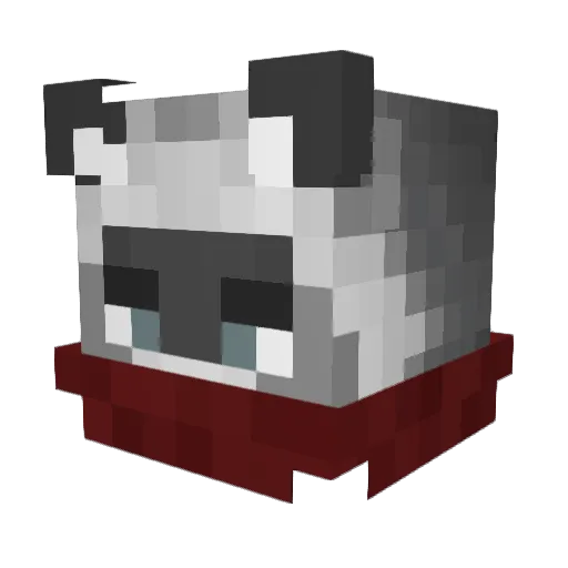 DoTSeee Minecraft avatar head, 3D render