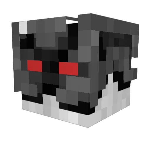 DoT_RedMercy Minecraft avatar head, 3D render