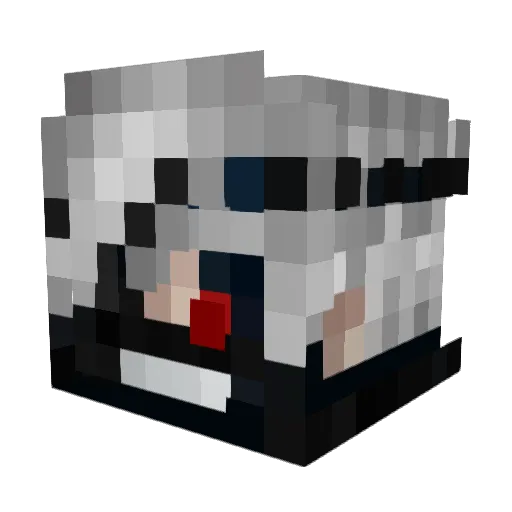 DoTheAFK Minecraft avatar head, 3D render