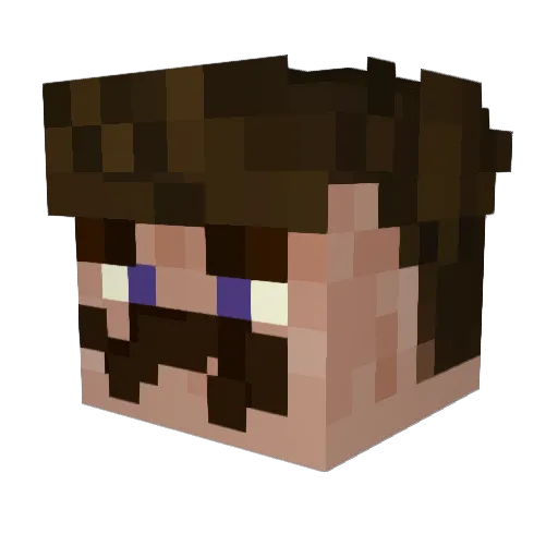 DoVen565 Minecraft avatar head, 3D render