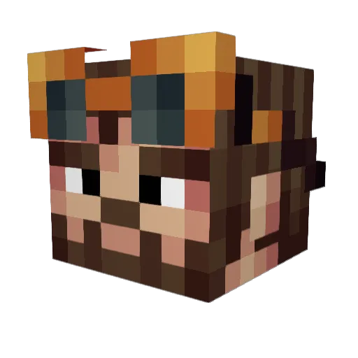 DoYouNeedAHammer Minecraft avatar head, 3D render