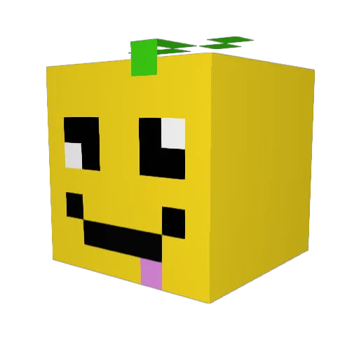 DoYul17 Minecraft avatar head, 3D render