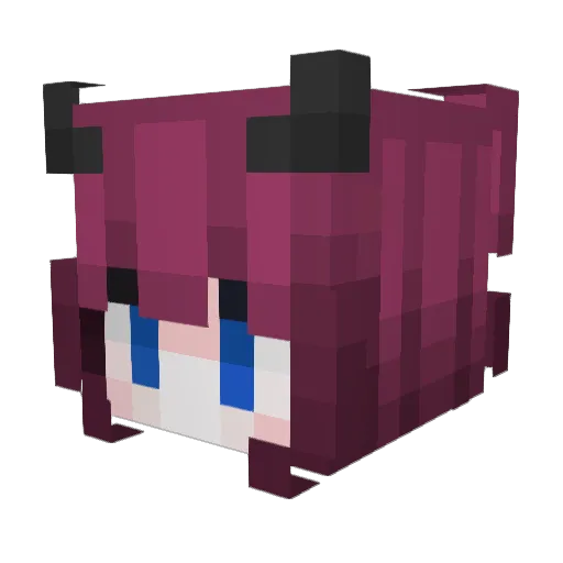 Do_mi_ Minecraft avatar head, 3D render