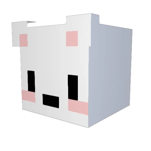 Do_oly Minecraft avatar head, 3D render