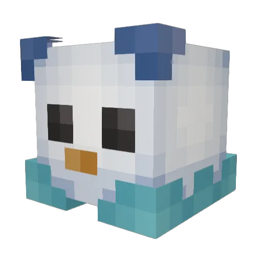 DoaniumXD Minecraft avatar head, 3D render