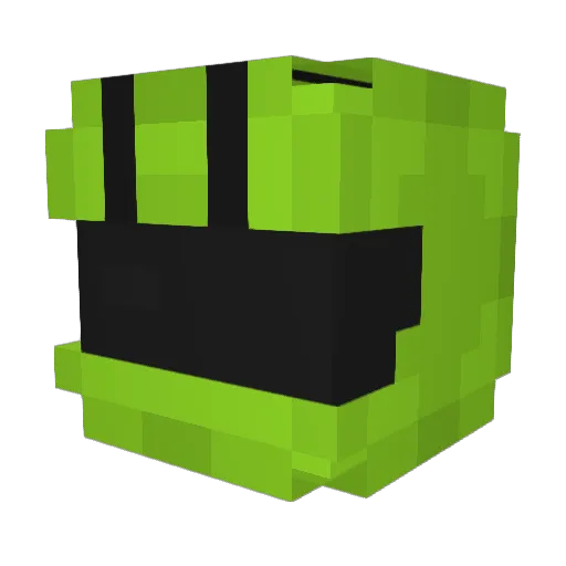 Doanoel Minecraft avatar head, 3D render