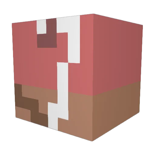 Dob58 Minecraft avatar head, 3D render