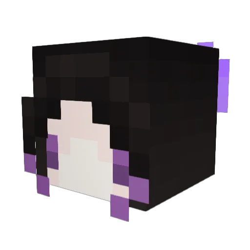 Dobak Minecraft avatar head, 3D render