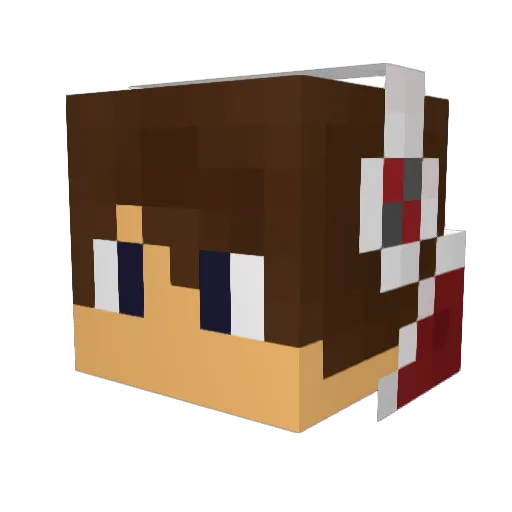 Dobby03 Minecraft avatar head, 3D render