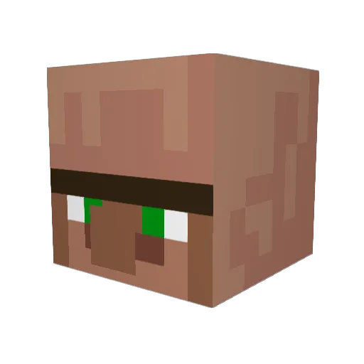 DobbyShopBot Minecraft avatar head, 3D render