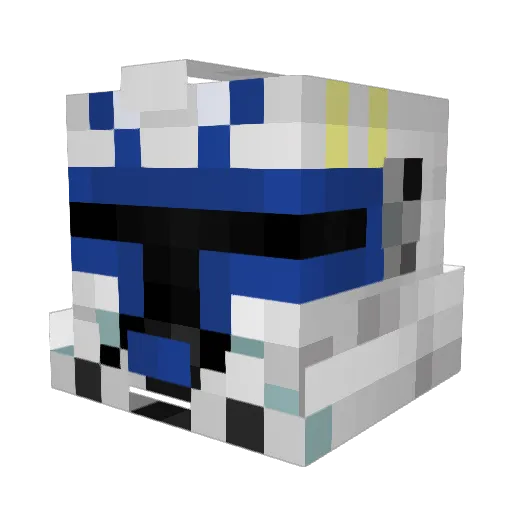 Dobbyn007 Minecraft avatar head, 3D render