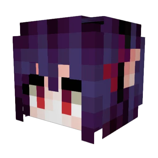 DobbysHotties Minecraft avatar head, 3D render