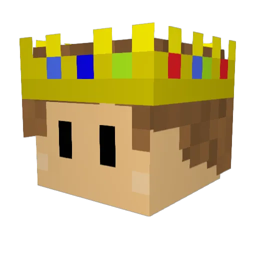 DobeXD Minecraft avatar head, 3D render