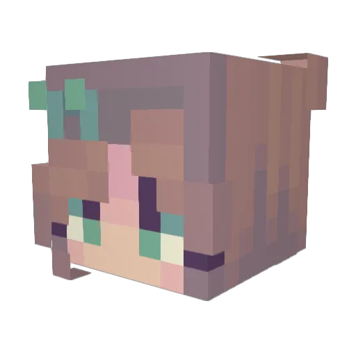 Dobisk Minecraft avatar head, 3D render