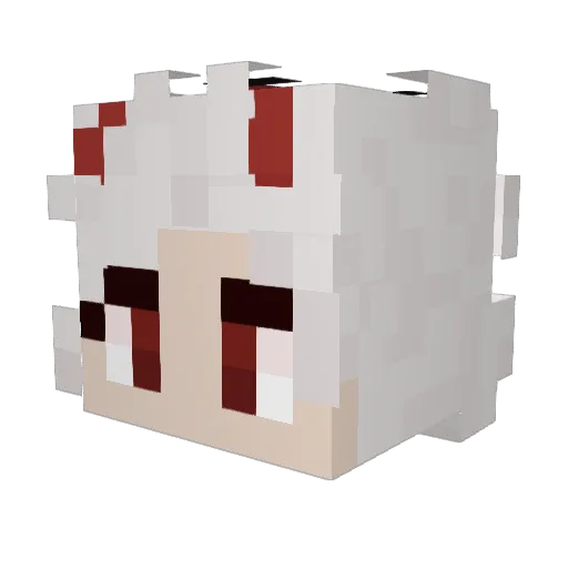 Dobitelo Minecraft avatar head, 3D render