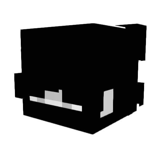 DobleWTap Minecraft avatar head, 3D render