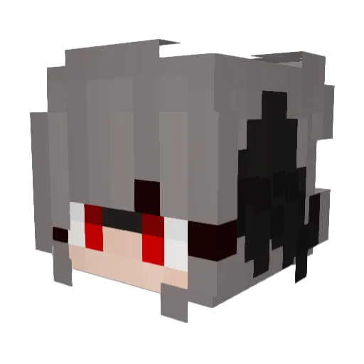 Doblelicious Minecraft avatar head, 3D render