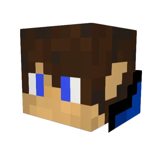 Dobreta Minecraft avatar head, 3D render