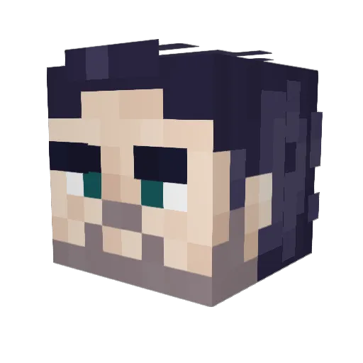Dobri_D Minecraft avatar head, 3D render