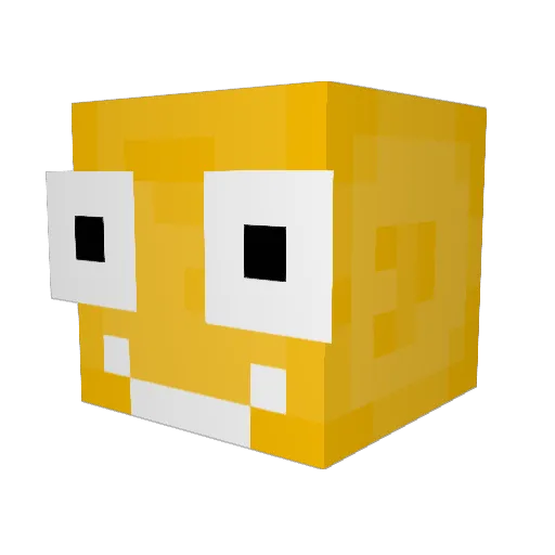 Dobriy54 Minecraft avatar head, 3D render