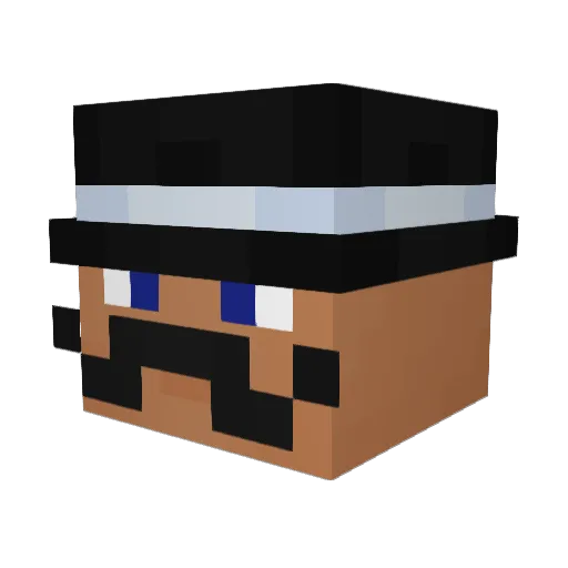DobriyPochantek1 Minecraft avatar head, 3D render