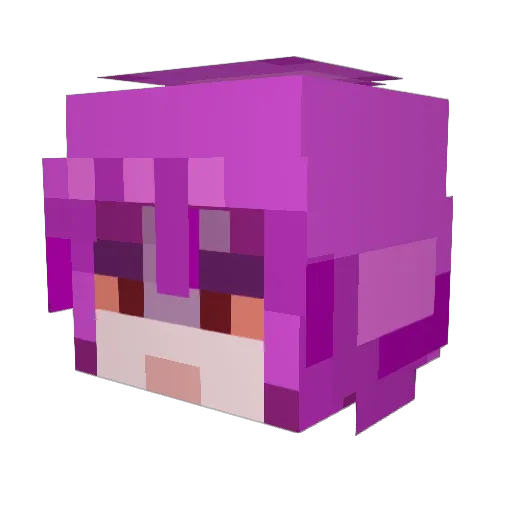 Dobry Minecraft avatar head, 3D render