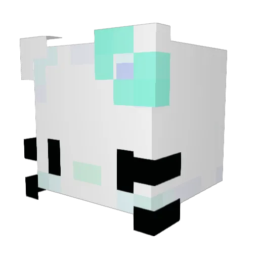 Dobsaur Minecraft avatar head, 3D render