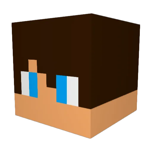 Doc1408 Minecraft avatar head, 3D render