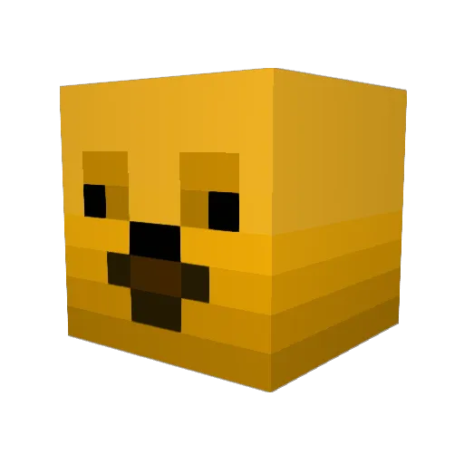 DocBirb Minecraft avatar head, 3D render