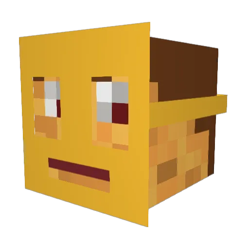 DocDarm_Org Minecraft avatar head, 3D render
