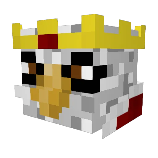 DocEagle Minecraft avatar head, 3D render