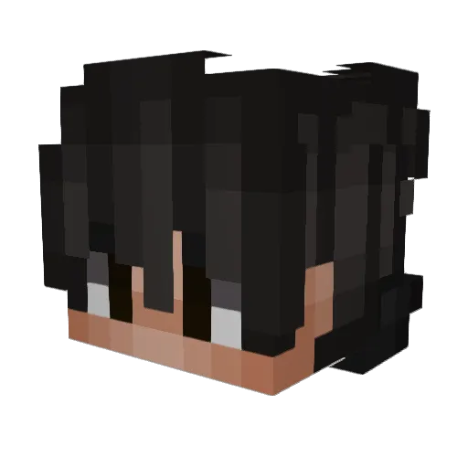 DocHecht Minecraft avatar head, 3D render