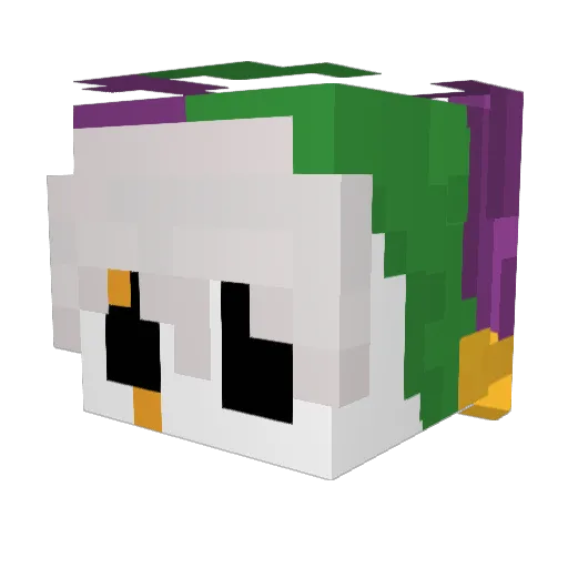 DocIsBraindead Minecraft avatar head, 3D render