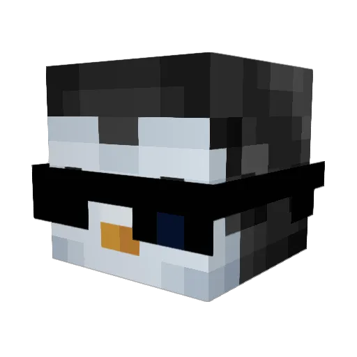 DocJon Minecraft avatar head, 3D render