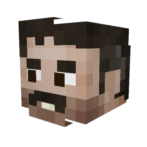 DocKarl29 Minecraft avatar head, 3D render