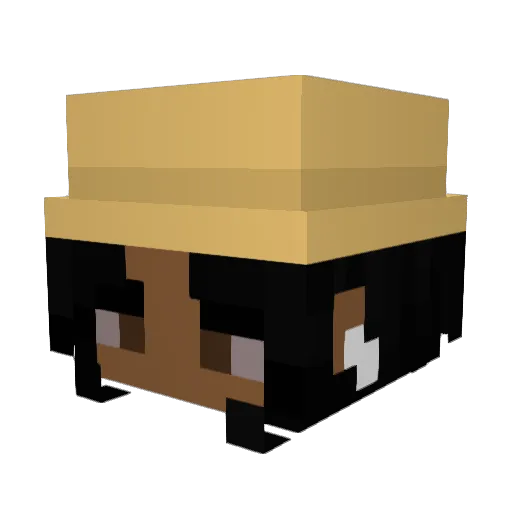 DocMichael Minecraft avatar head, 3D render