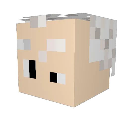 DocMullen Minecraft avatar head, 3D render