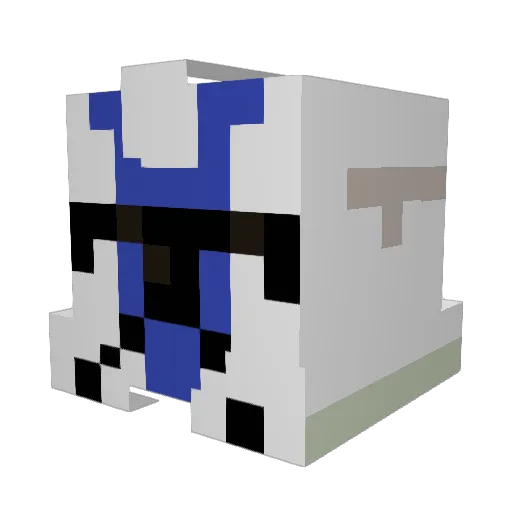 DocPatt Minecraft avatar head, 3D render