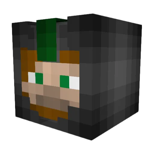 DocSousa Minecraft avatar head, 3D render