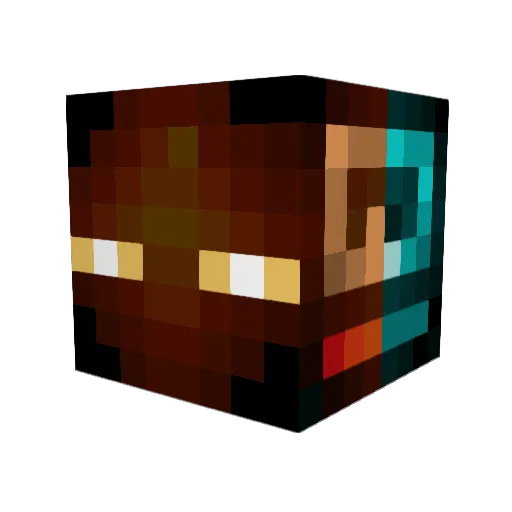 DocValentyne Minecraft avatar head, 3D render