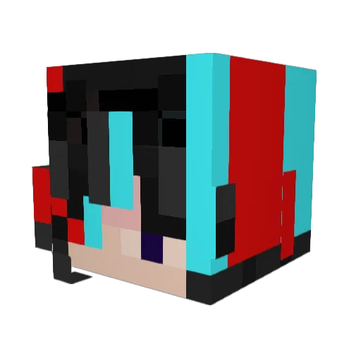 DocVudu Minecraft avatar head, 3D render
