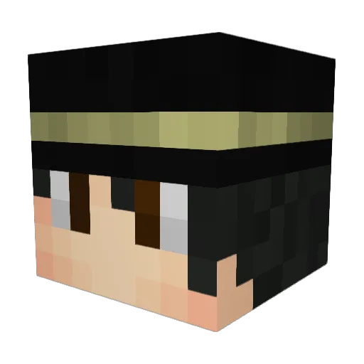DocWagner Minecraft avatar head, 3D render
