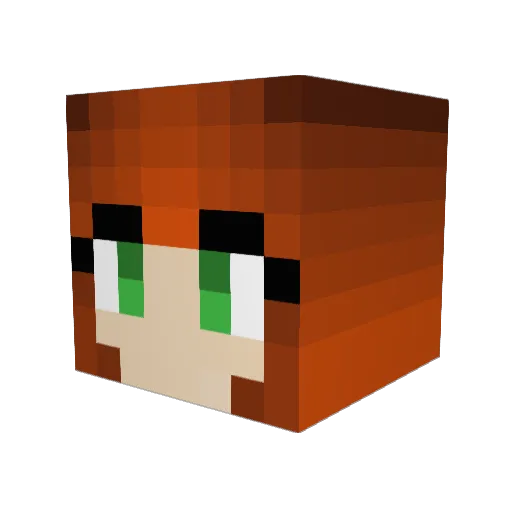 DocXmaster Minecraft avatar head, 3D render