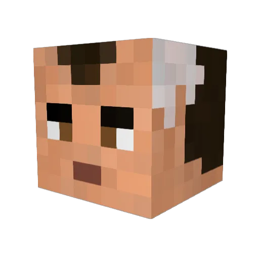 Doc_Atomic Minecraft avatar head, 3D render