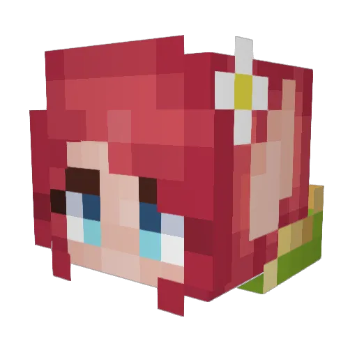 Doc_Chen Minecraft avatar head, 3D render