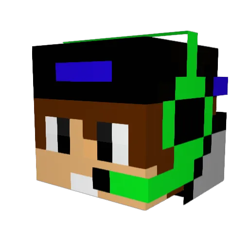 Doc_Drey Minecraft avatar head, 3D render